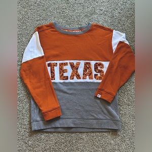 Victoria’s Secret PINK university of Texas longhorn pull over sweater